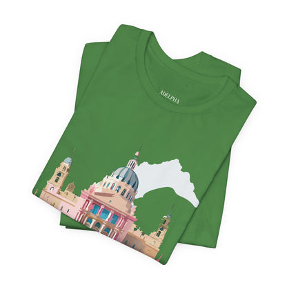 Natural Cotton Tee Shirt - Beautiful Places Collection - Madrid Printify