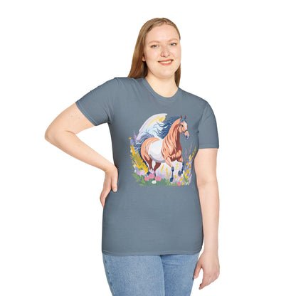 Horse Shirt Unisex Gildan Softstyle Tee 100 Ring Spun Cotton
