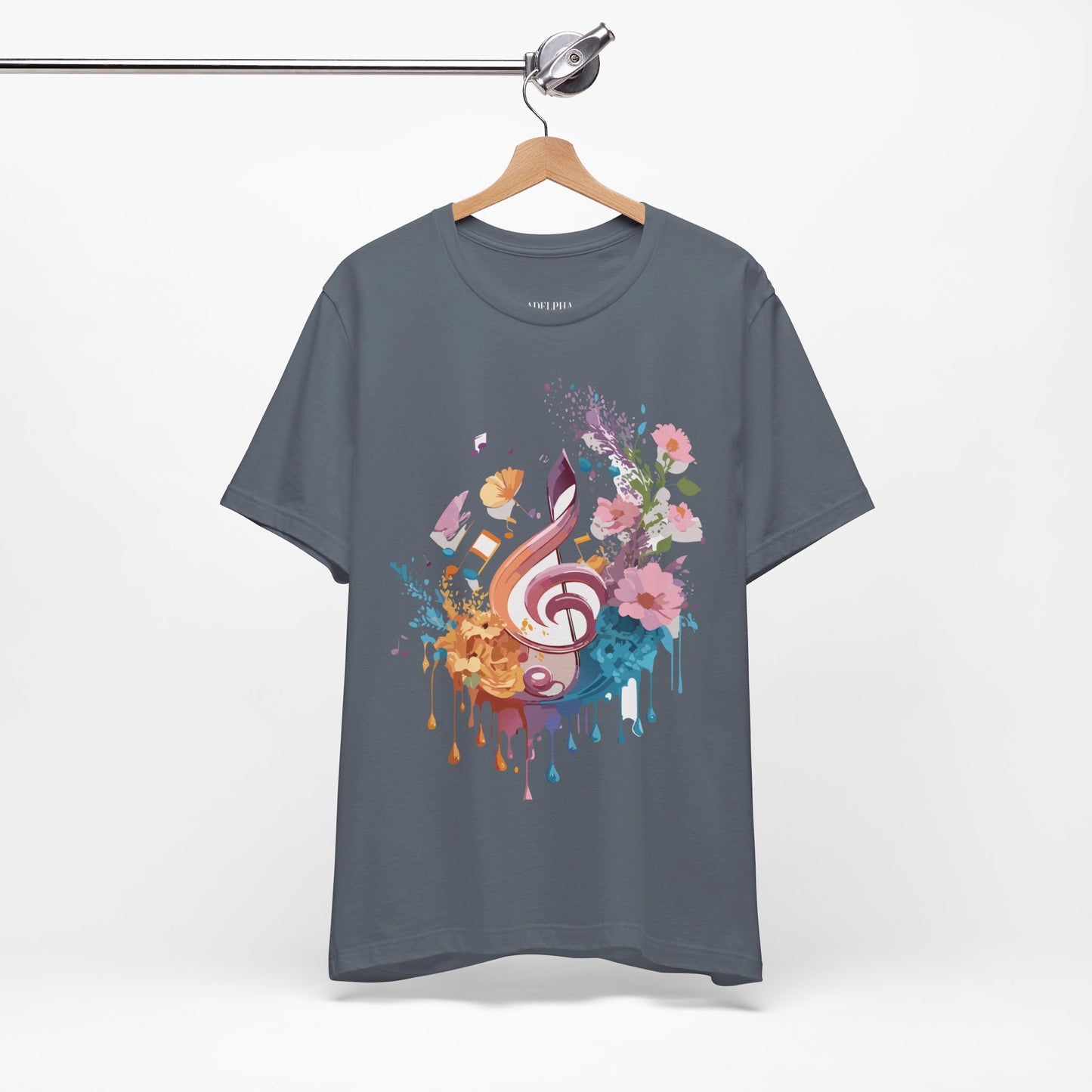 T-Shirt aus natürlicher Baumwolle – Musikkollektion