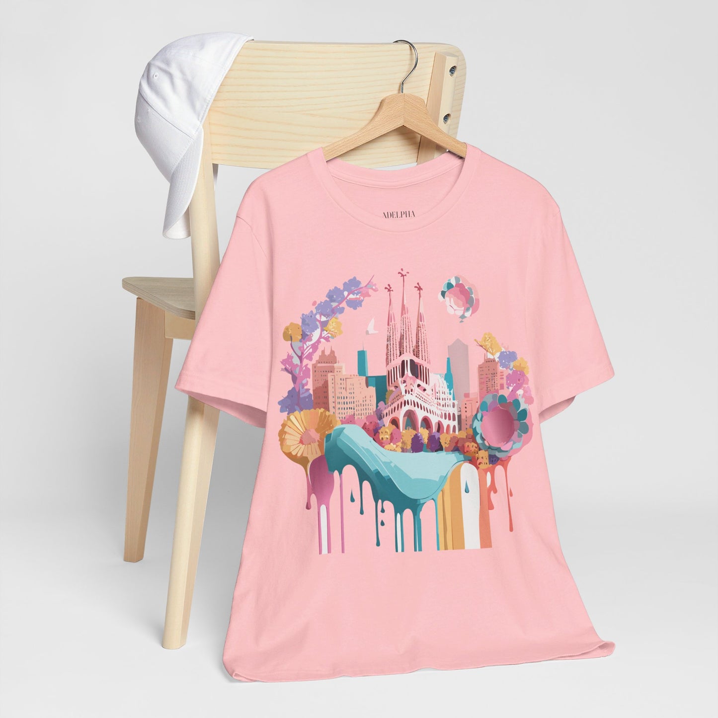 T-Shirt aus natürlicher Baumwolle – Kollektion „Beautiful Places“ – Barcelona