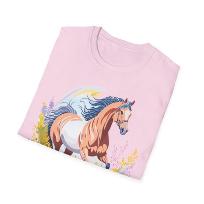 Horse Shirt Unisex Gildan Softstyle Tee 100 Ring Spun Cotton
