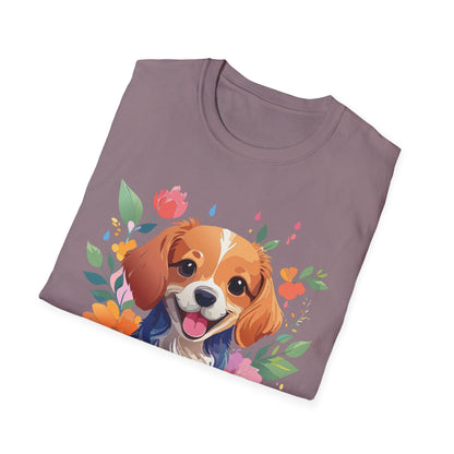 Dog Shirt Animal Print Tee Unisex Gildan Softstyle 64000 Cotton Tee