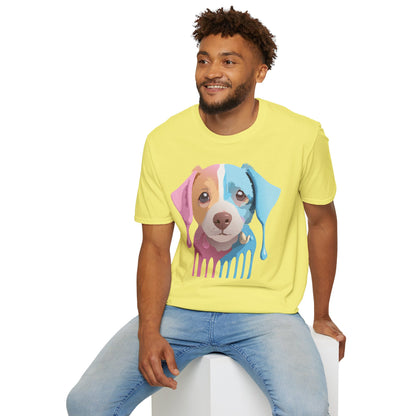 Unisex Dog Shirt Animal Tee Gildan Softstyle 64000 Cotton Tee