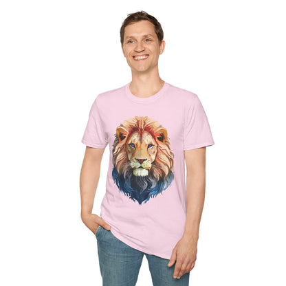 Lion Shirt Unisex Animal Tee Ring Spun Cotton Softstyle Tee Gildan