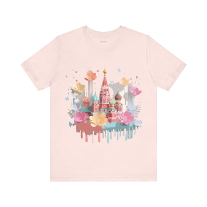 Natural Cotton Tee Shirt - Beautiful Places Collection - Moscow Printify
