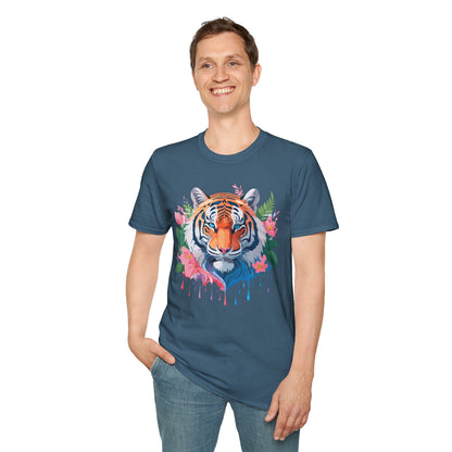 Tiger Shirt Unisex Animal Tee Softstyle Gildan 64000 Cotton Tee