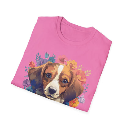 Unisex Dog Shirt Animal Print Tee Gildan Softstyle 64000 Cotton