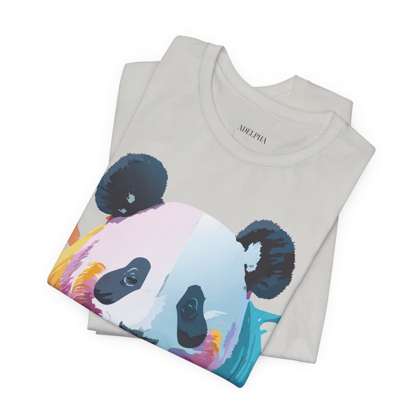 T-shirt en coton naturel avec panda