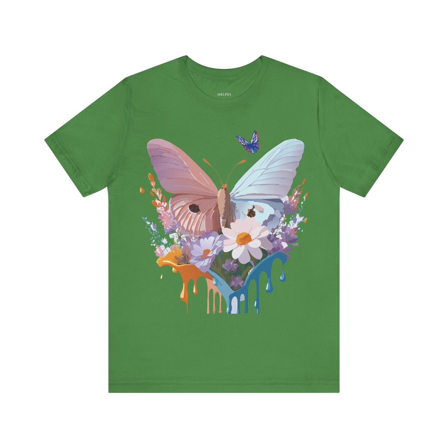 T-Shirt aus natürlicher Baumwolle mit Schmetterling