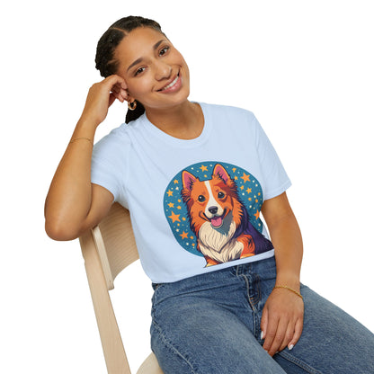 Unisex Dog Shirt Animal Print Tee Gildan Softstyle 64000 Tee