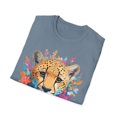Cheetah Print Shirt Unisex Softstyle Tee Gildan 64000 Premium Comfort