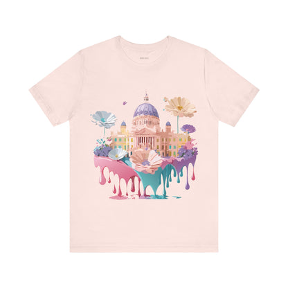 Natural Cotton Tee Shirt - Beautiful Places Collection - Madrid Printify