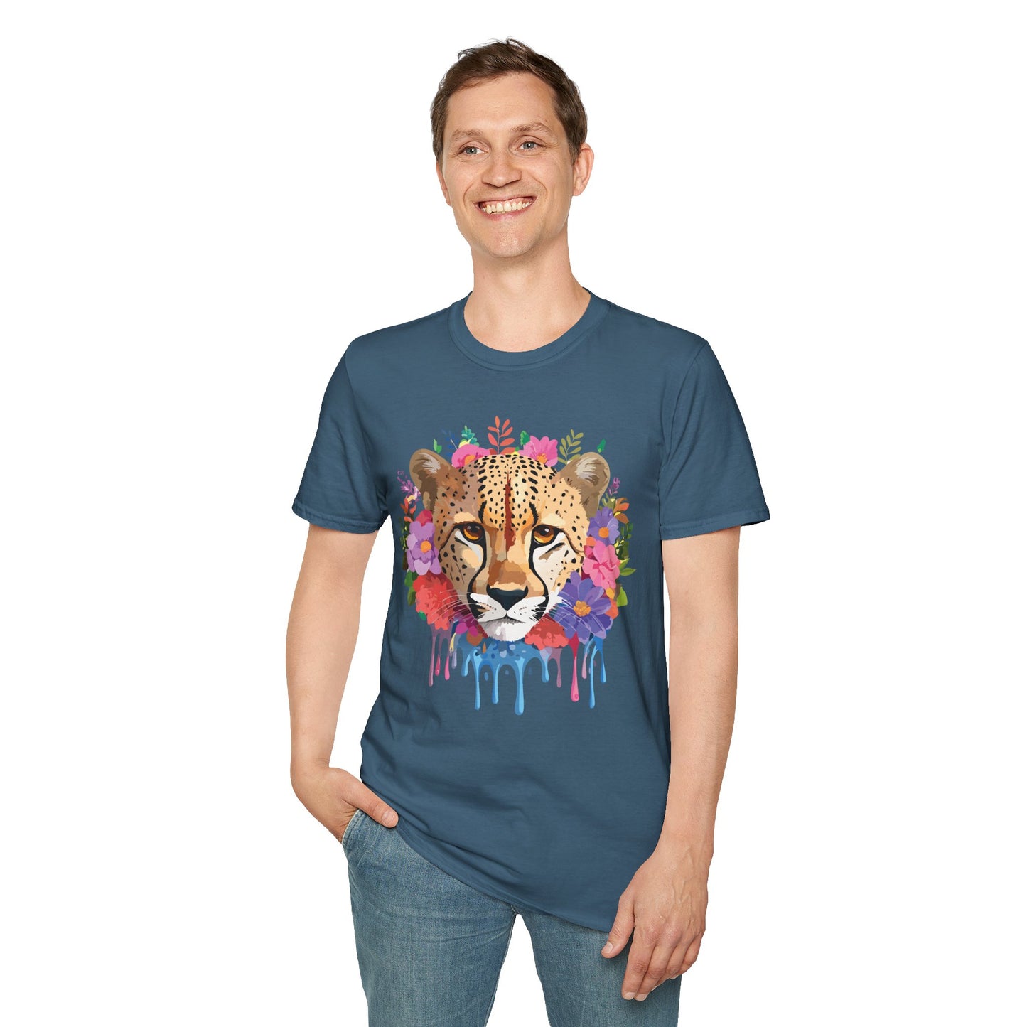 Cheetah Shirt, Shirt with Cheetah, Cheetah Tee, Shirt with Animals