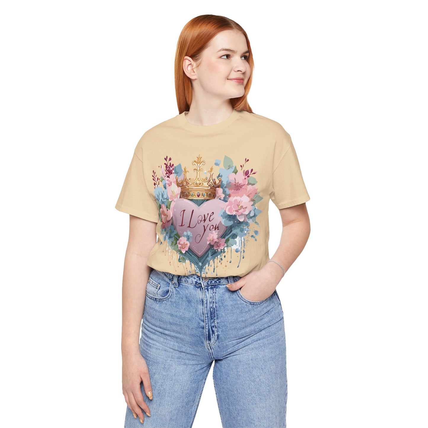 Natural Cotton Tee Shirt - Love story Collection