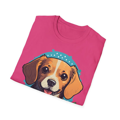 Dog Shirt Unisex Animal Tee Softstyle Cotton Ring Spun Comfort