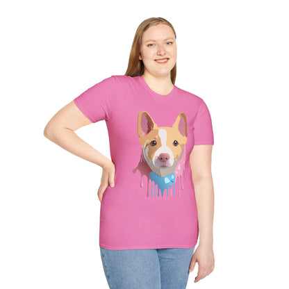 Dog Shirt Unisex Animal Print Tee Cotton T Shirt For Pet Lovers
