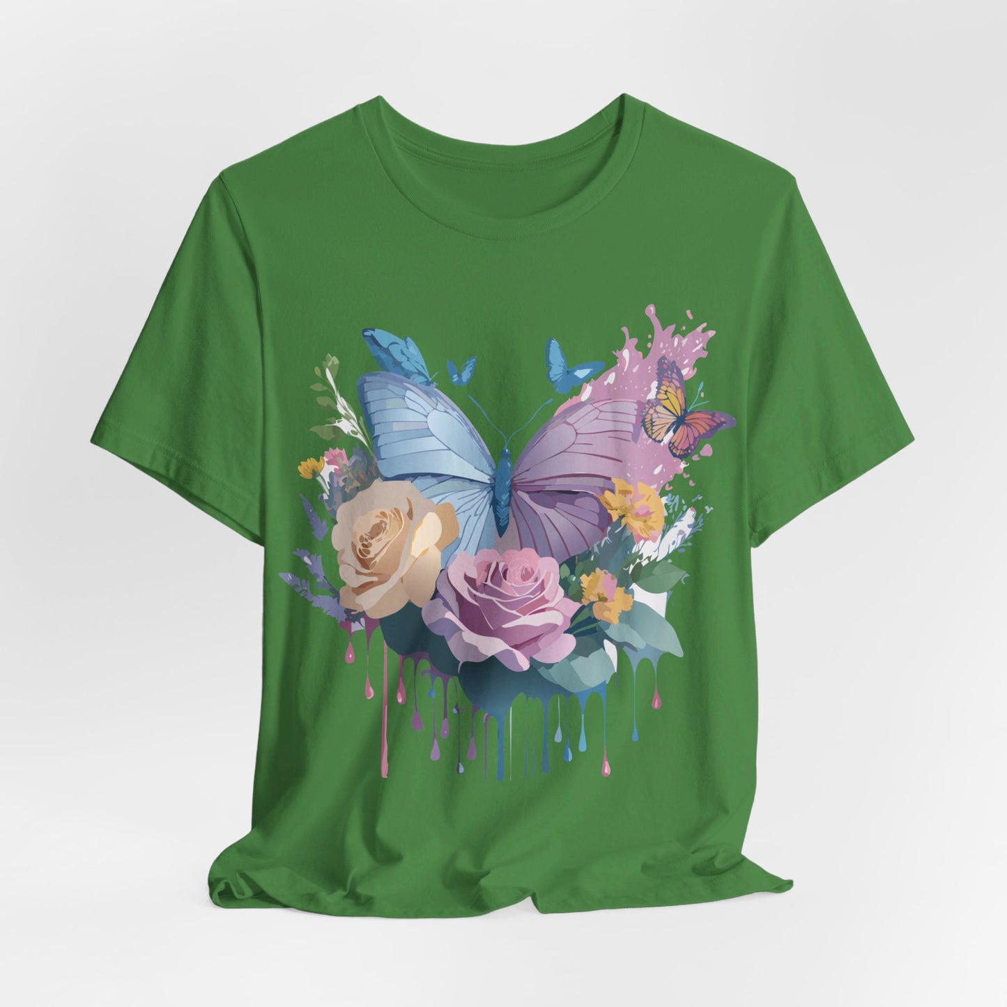 T-shirt en coton naturel avec papillon