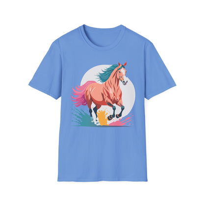 Unisex Horse Shirt Tee Gildan Softstyle 64000 Premium Ringspun Cotton