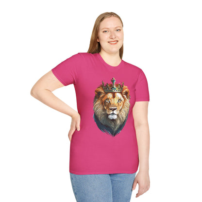 Lion Shirt Unisex Softstyle Tee Gildan 64000 100 Percent Ring Spun Cotton
