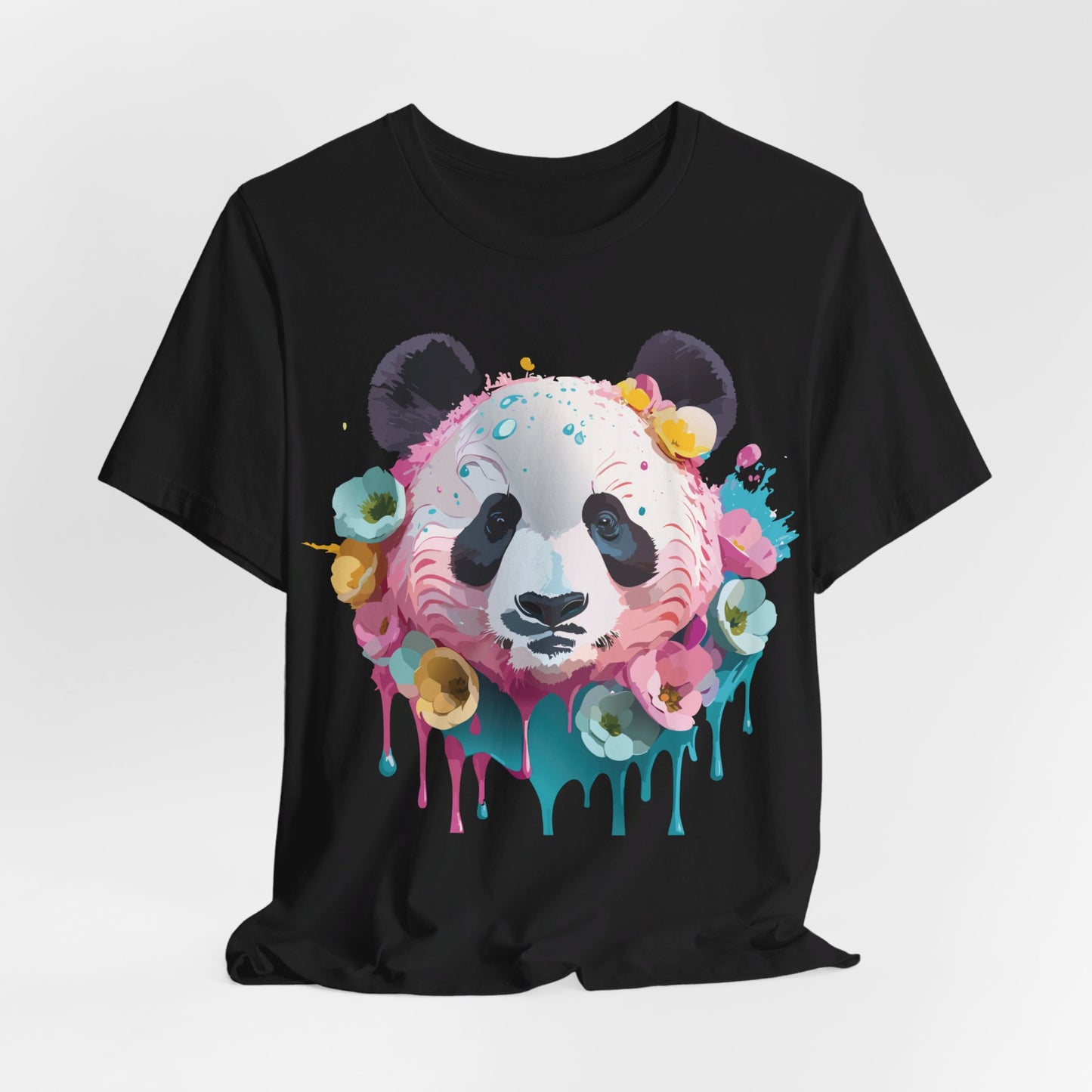 T-shirt en coton naturel avec panda