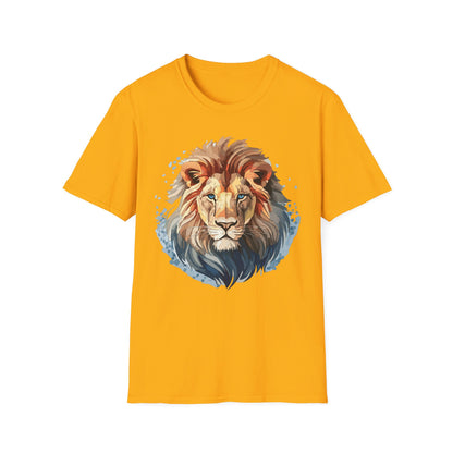 Unisex Lion Shirt Gildan Softstyle 64000 Tee 100 Percent Ring Spun Cotton