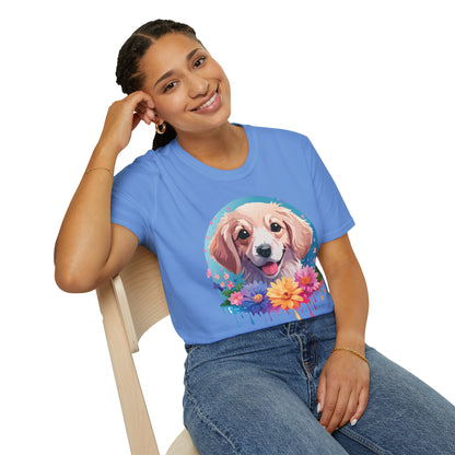 Unisex Dog Shirt Animal Tee Gildan Softstyle 64000 100 Percent Cotton