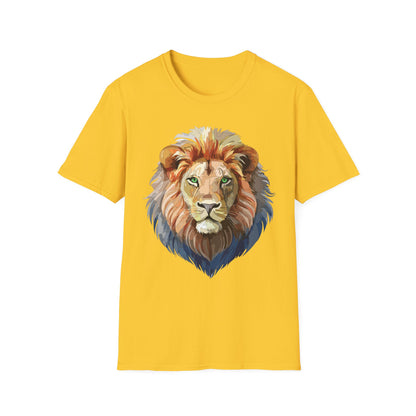 Lion Shirt Unisex Animal Tee Gildan Softstyle 64000 Cotton Comfort