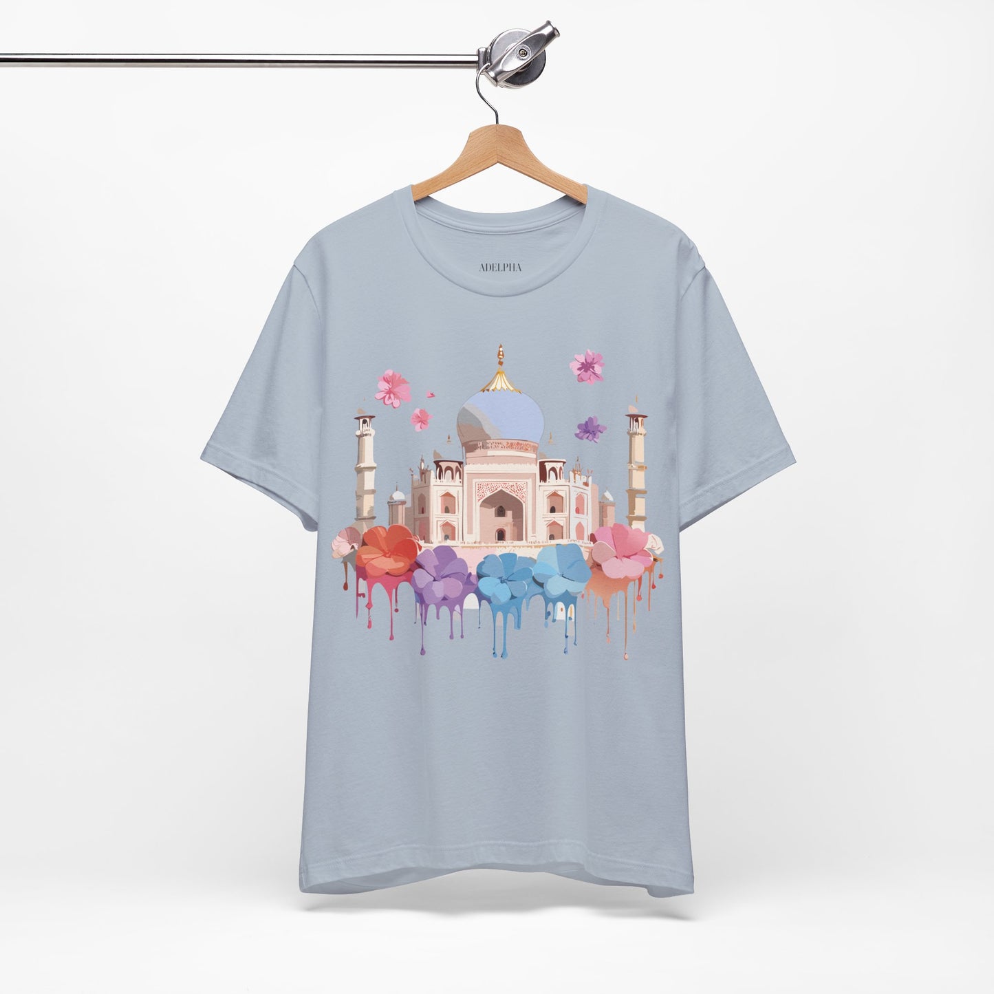 Natural Cotton Tee Shirt - Taj Mahal, India