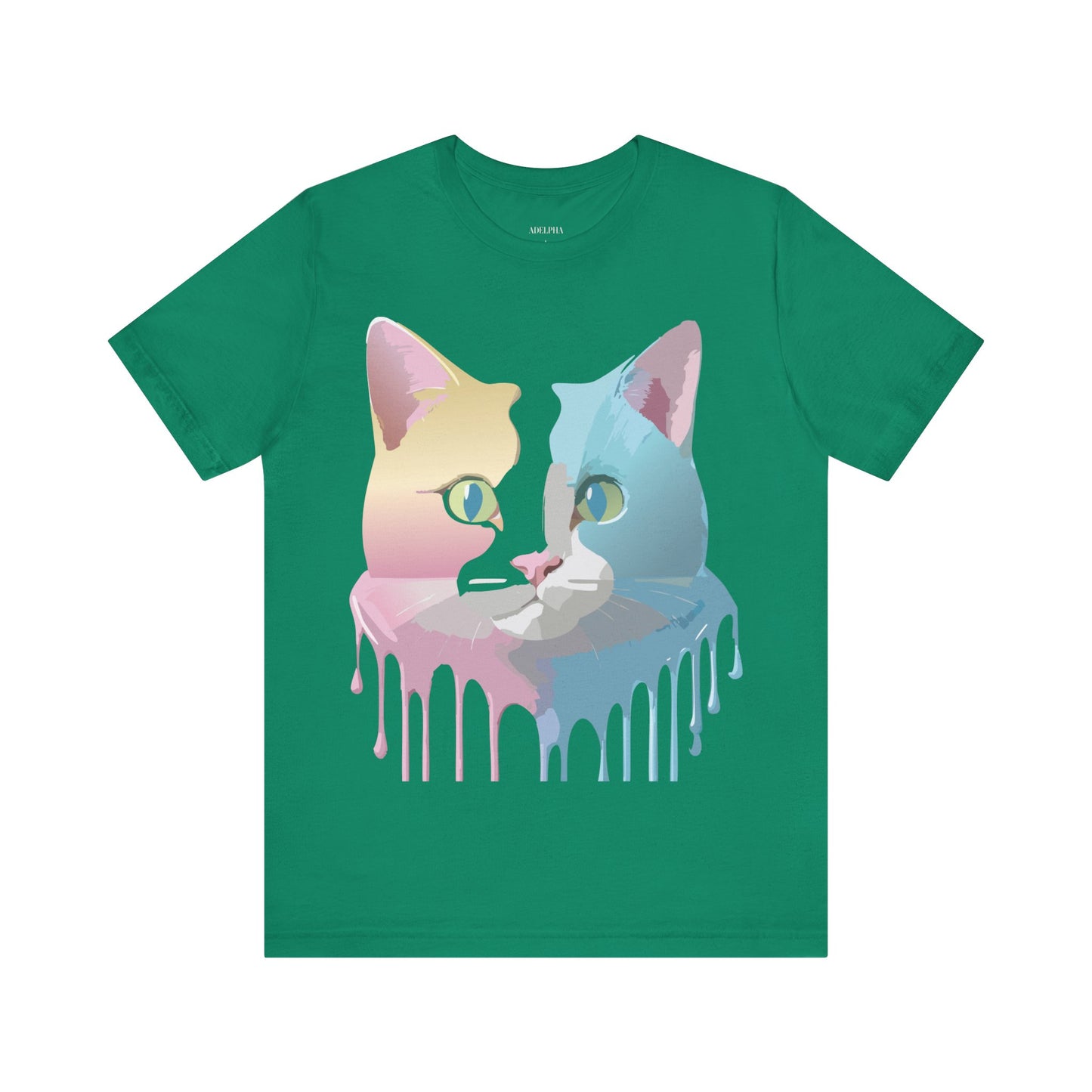 T-shirt en coton naturel avec chat