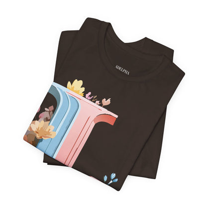 Natural Cotton Tee Shirt - Letters Collection - L Printify