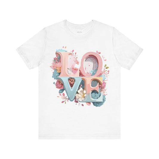 T-Shirt aus natürlicher Baumwolle – Love Story-Kollektion