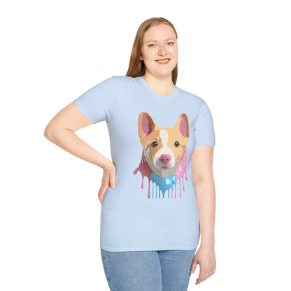 Dog Shirt Unisex Animal Print Tee Cotton T Shirt For Pet Lovers
