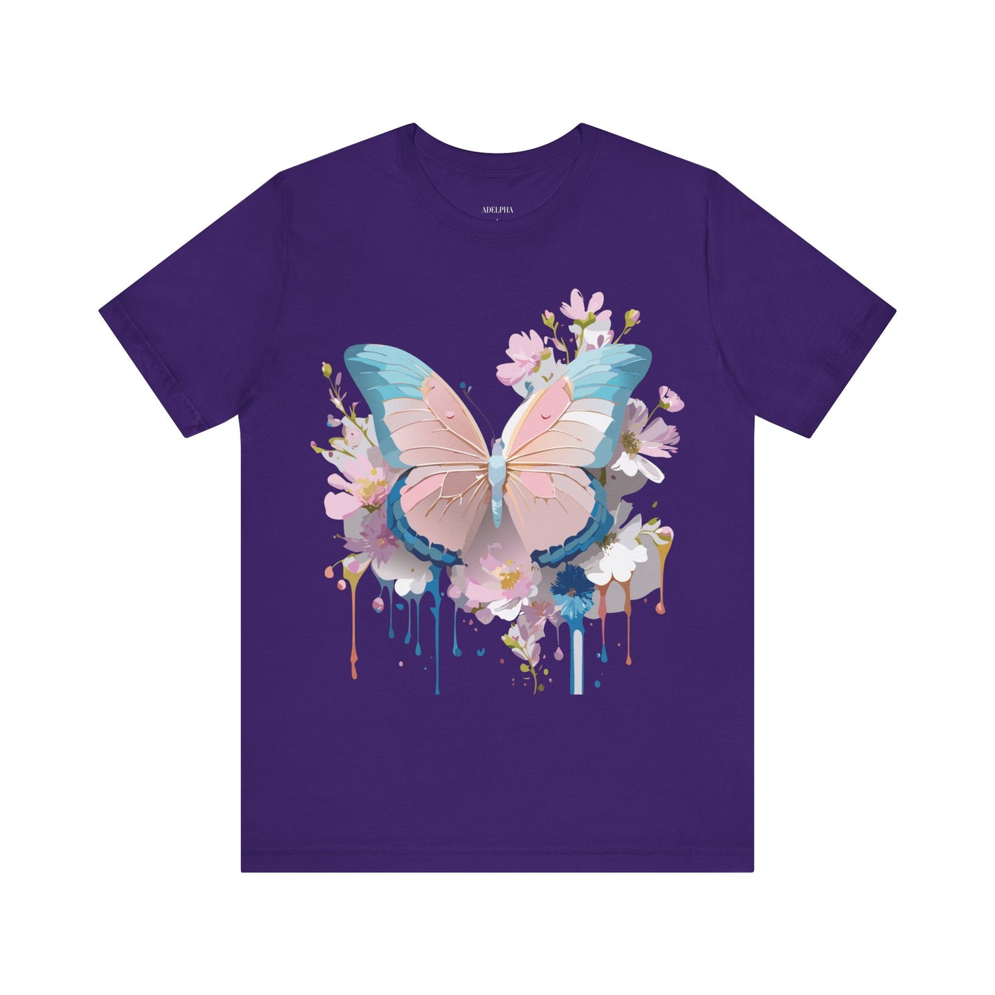 T-shirt en coton naturel avec papillon