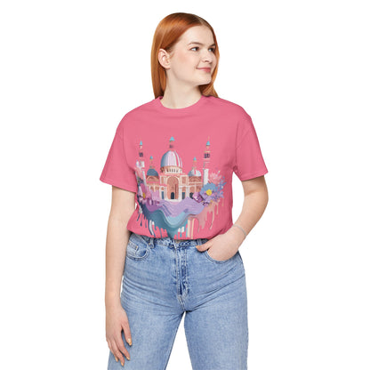 Natural Cotton Tee Shirt - Beautiful Places Collection - Venice Printify