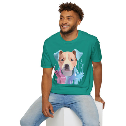 Dog Shirt Unisex Animal Tee Softstyle Gildan 64000 Cotton Tee