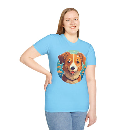 Dog Shirt Unisex Animal Tee One Hundred Percent Cotton Softstyle Gildan 64000