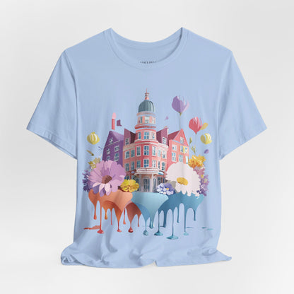 Natural Cotton Tee Shirt - Beautiful Places Collection - Amsterdam Printify