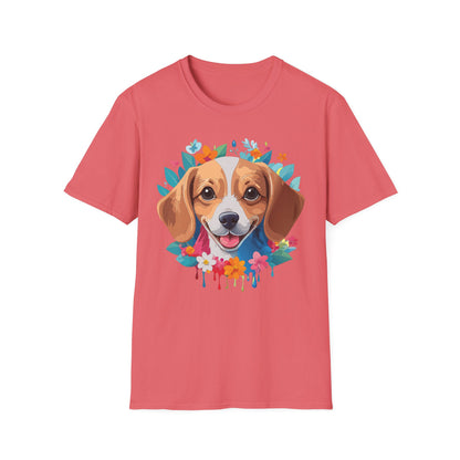 Unisex Dog Shirt Animal Tee Gildan Softstyle 64000 Cotton Tee
