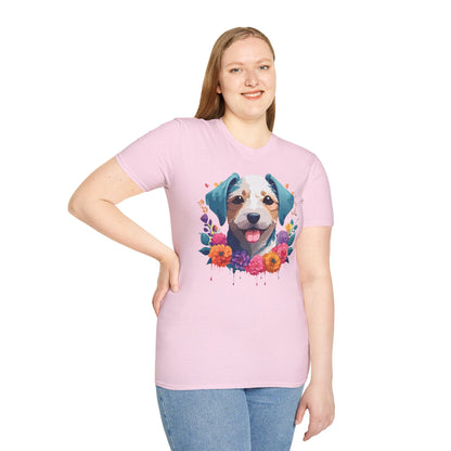 Dog Shirt Unisex Animal Short Sleeve Tee Gildan Softstyle 64000 Cotton Tee