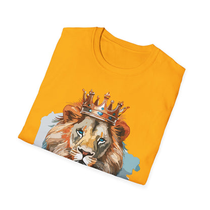 Lion Shirt Unisex Animal Tee Gildan Softstyle 64000 100 Percent Ring Spun Cotton