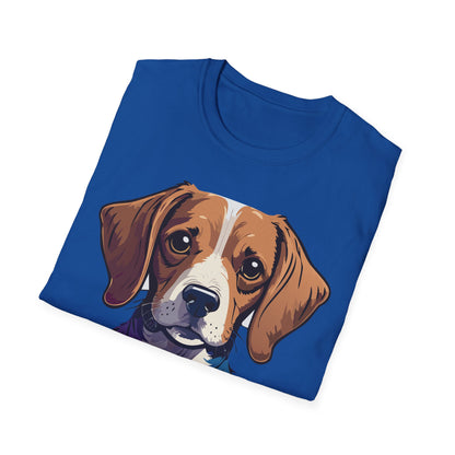 Dog Shirt Unisex Animal Print Tee Softstyle 100 Percent Cotton Gildan 64000