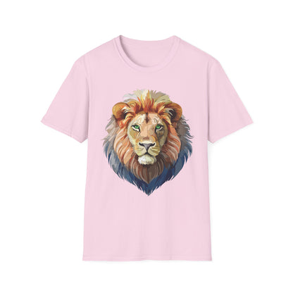Lion Shirt Unisex Animal Tee Gildan Softstyle 64000 Cotton Comfort