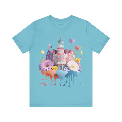 Natural Cotton Tee Shirt - Beautiful Places Collection - Amsterdam Printify
