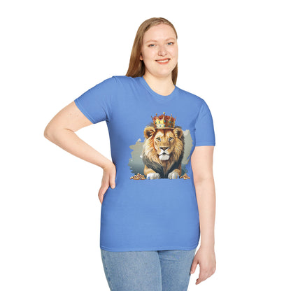 Lion Shirt Unisex Animal Tee Gildan Softstyle 64000 Comfort Fit