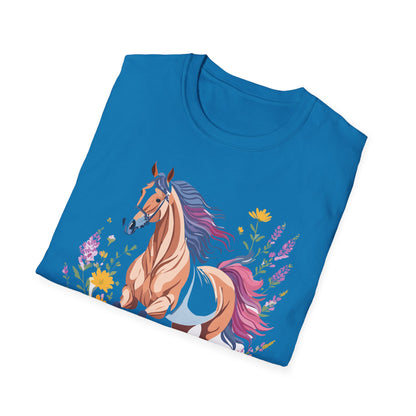 Horse Shirt Unisex Softstyle 64000 Cotton Tee Gildan 100 Percent Ring Spun