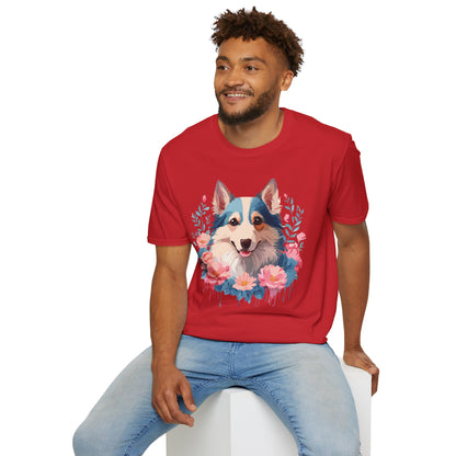 Dog Shirt Unisex Animal Tee Softstyle Cotton Lightweight Breathable