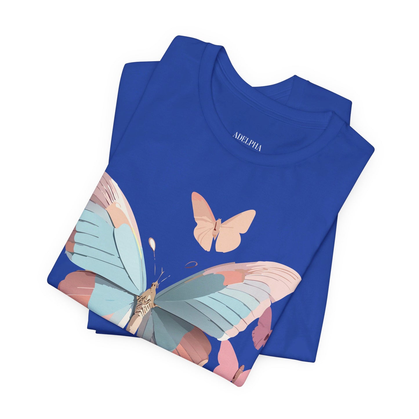 T-Shirt aus natürlicher Baumwolle mit Schmetterling