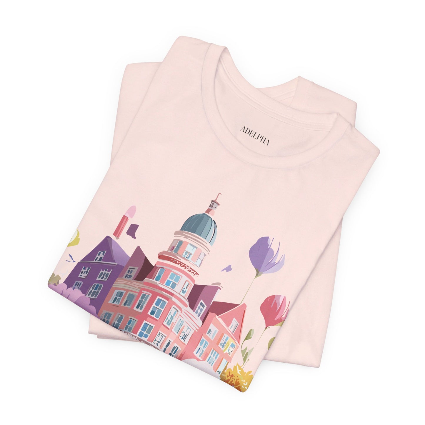 Natural Cotton Tee Shirt - Beautiful Places Collection - Amsterdam