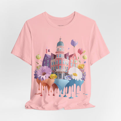 Natural Cotton Tee Shirt - Beautiful Places Collection - Amsterdam Printify