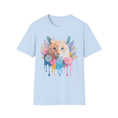 Unisex Cat Shirt Softstyle Tee 100 Percent Ring Spun Cotton Gildan 64000